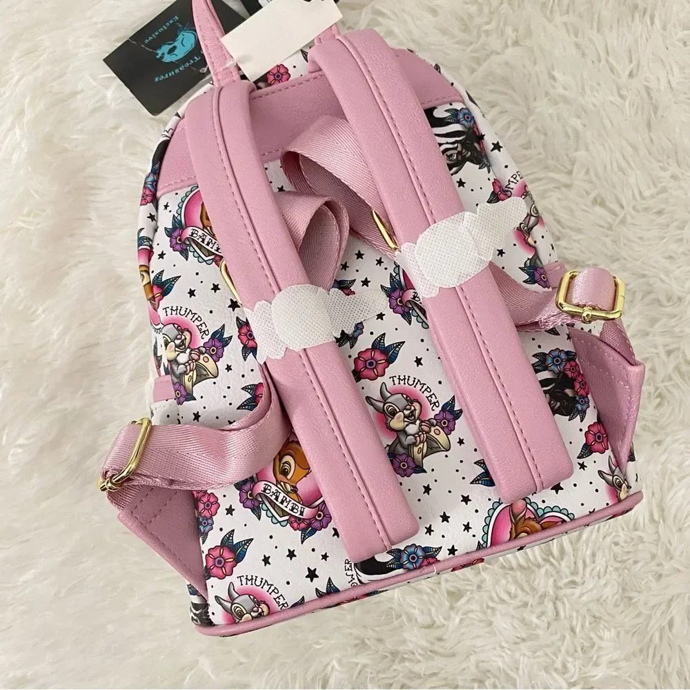 Loungefly Disney Bambi Tattoo Print Mini Backpack 🦌